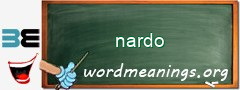 WordMeaning blackboard for nardo